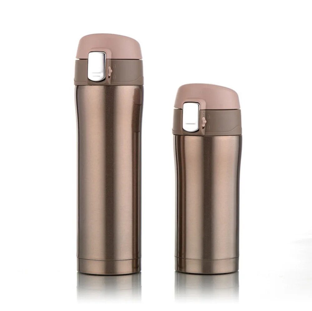 4 Colors Home Kitchen Vacuum Flasks Thermoses 500ml /350ml Stainless Steel Insulated   Thermos Cup Coffee Mug Travel Drink Bottl