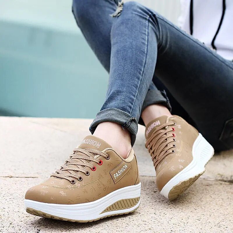 Large Size Platform Thick Soles Women Sport Sneakers Womans Running Shoes New Arrivals 2023 Sports Woman Tennis Fitness GME-2434