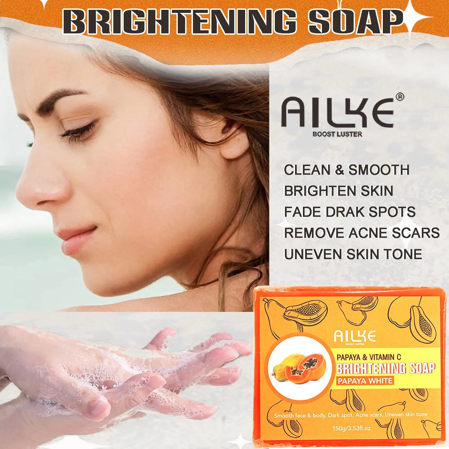 AILKE Double Glutathione Whitening Skin Care, Gentle Bleaching, Even Skin Tone, Skin Radiant, From Dermatologist Recommended