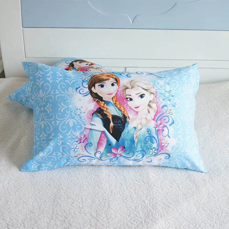 Disney 3D Printed Bedding Set Frozen Elsa Anna Rapunzel Princess Girls  Single Bedlinen Duvet Cover Pillowcases for 0.9m-1.2m