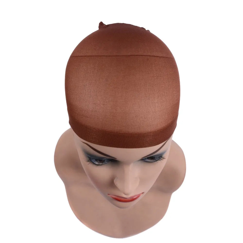 2 pcs/ Pack Wig Caps Hair NetS Weave  Hairnets Wig Nets Stretch Mesh Caps Stocking Caps  for Making Wigs Free Size