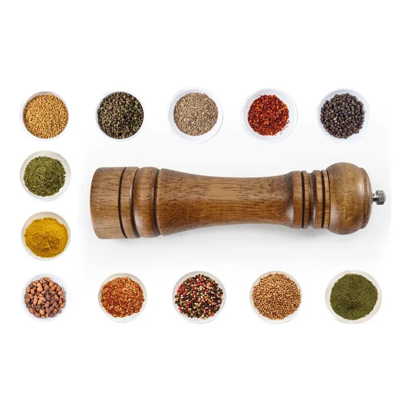 Leeseph  Wood Pepper Mill and Salt Shaker Set, Kitchen Gadgets