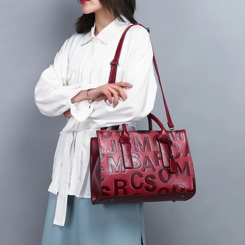 High Quality Large Capacity Women Pu Leather Handbags Tote Bags Fashion Ladies Shoulder Messenger Bags Casual Crossbody Bag New