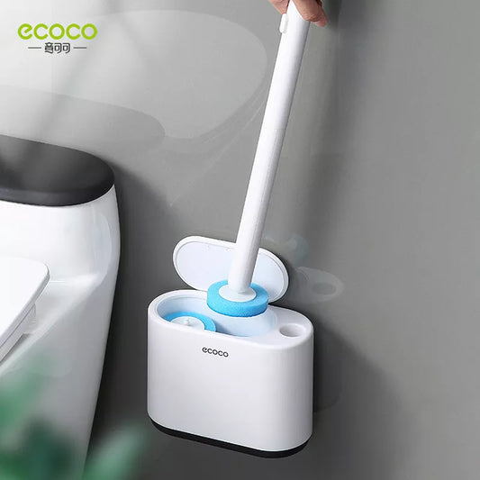 ECOCO Disposable Toilet Brush Household Wall-Mounted Can Thrown Without Dead Corners CleaningToilet Brush Bathroom Accessories