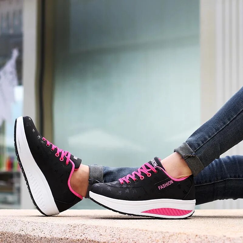 Large Size Platform Thick Soles Women Sport Sneakers Womans Running Shoes New Arrivals 2023 Sports Woman Tennis Fitness GME-2434