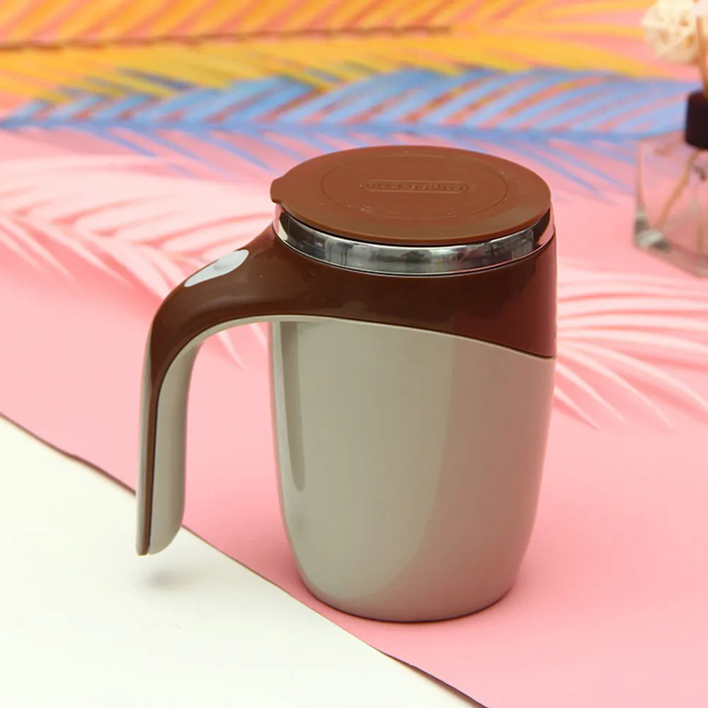 Lazy Coffee Stirring Cup Auto Stirring Cup Magnetic Rotating Electric Milk Cup Mark Cup 304 Stainless Steel