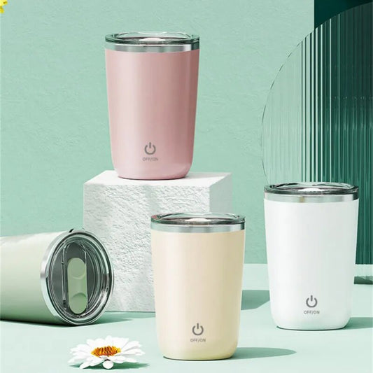 350ml Rechargeable Auto Self Stirring Mug Coffee Milk Juice Mixing Cup USB Charging Magnetic Rotary Mug Lazy Smart Mixer Cup