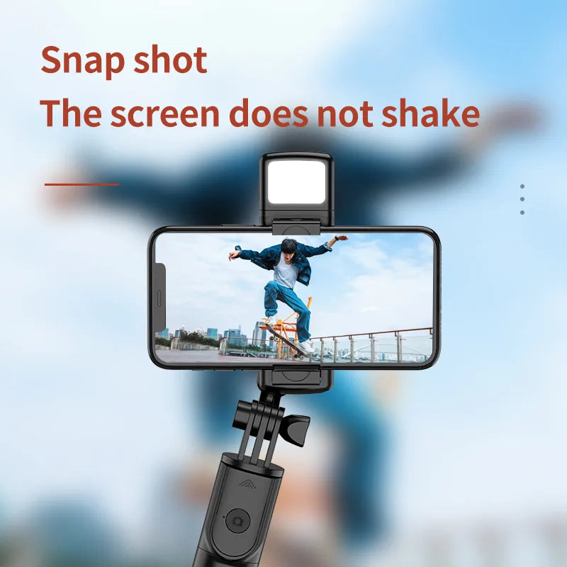 2023 New Wireless Bluetooth Selfie Stick Remote Shutter Tripod with Fill Light 360-Degree Rotation for Live Broadcasting