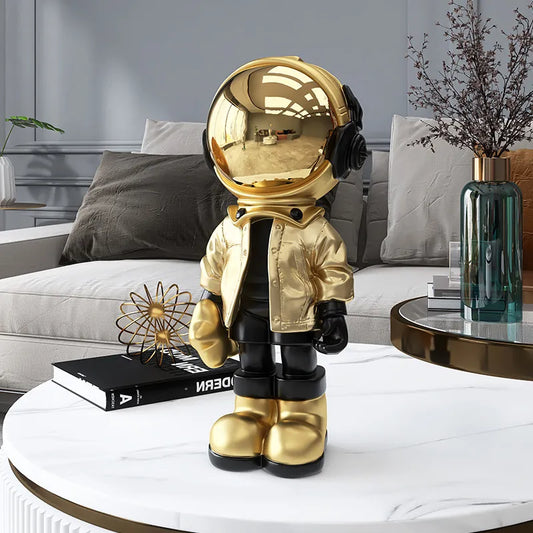 Astronaut Figure Toy Statues Astronaut Room Decoration Figurine Desktop Decor Sculpture Nordic Indoor Christmas Ornaments