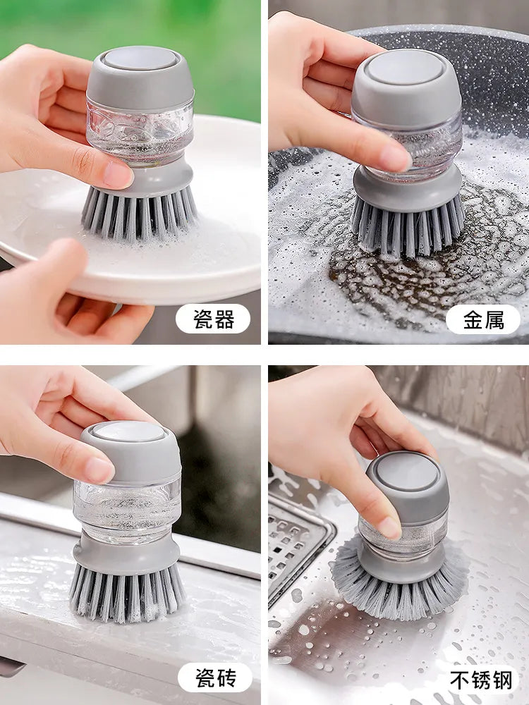 Dish Brush Pot Brush Cleaning Products Tools For Home Dishwashing Non-stick Oil Brush Useful Things Accessories For Kitchen