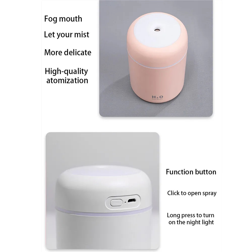 Car Air Freshener LED Air Humidifier Diffuser Air Humidifier Aromatherapy Aroma Fragrance Auto Interior perfume Accessories