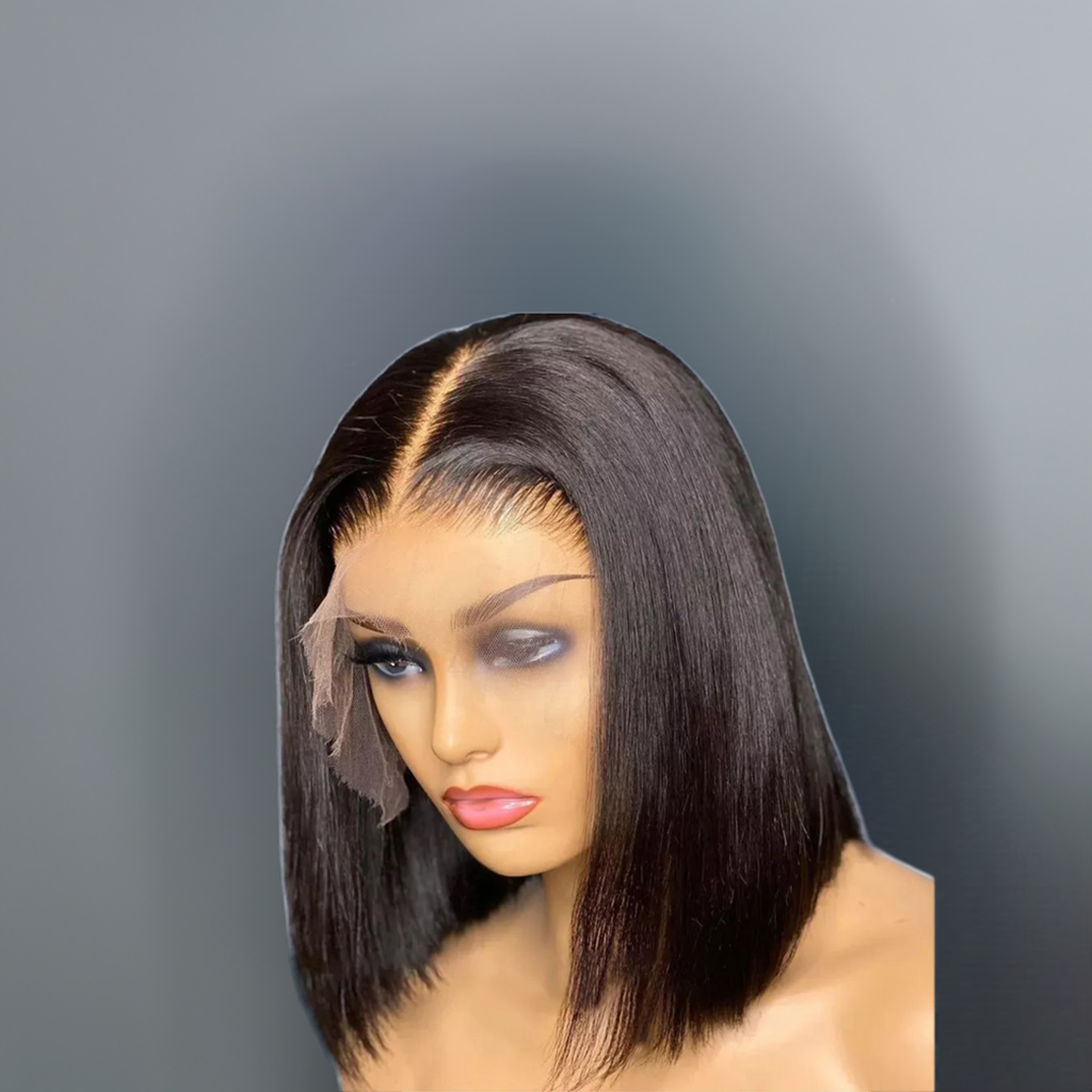 13x4 Short Bob Lace Brazilian Straight Wig 4x4 Lace Bob Lace Human Hair Wigs for Black Women Pre Plucked Remy Lace Front Wigs