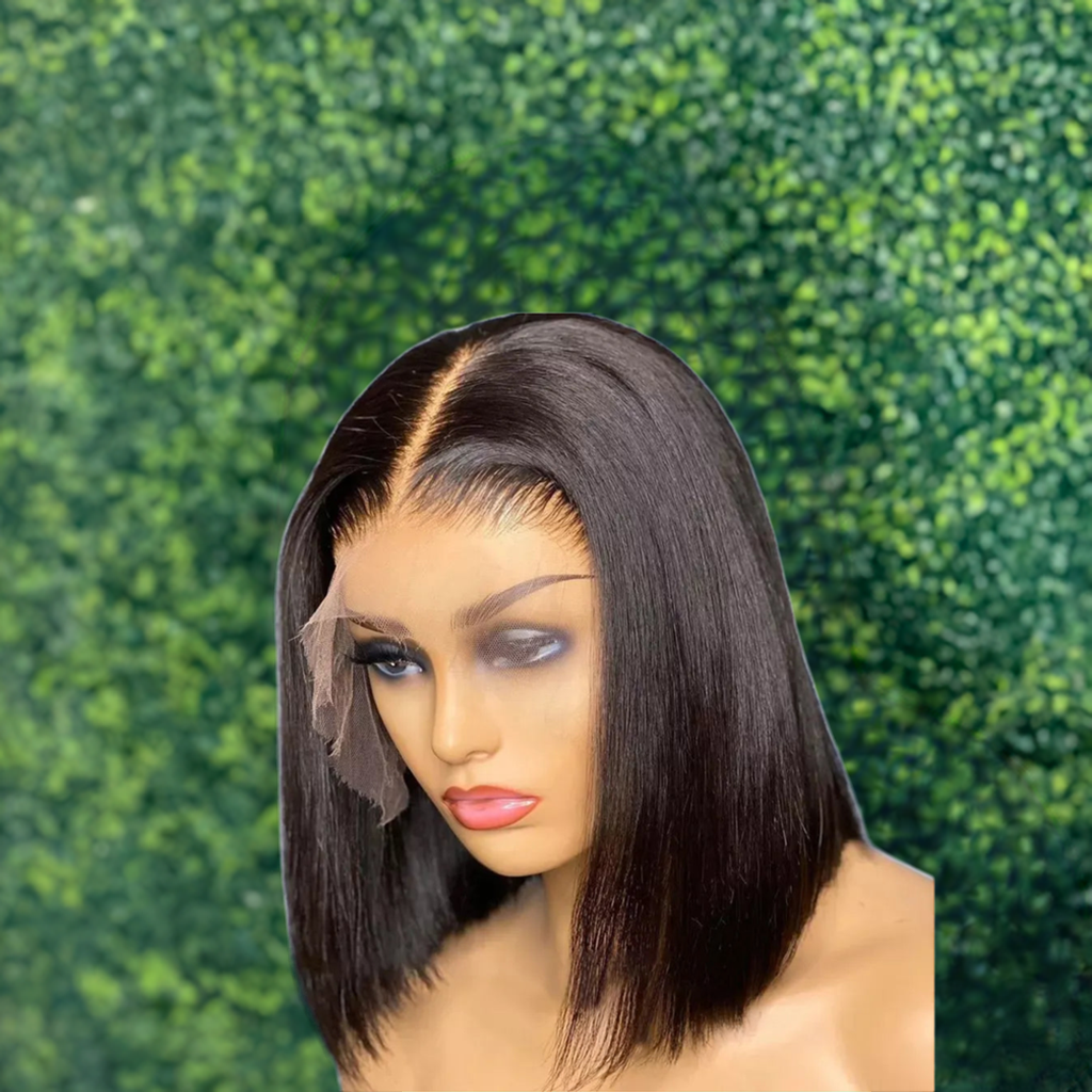 13x4 Short Bob Lace Brazilian Straight Wig 4x4 Lace Bob Lace Human Hair Wigs for Black Women Pre Plucked Remy Lace Front Wigs